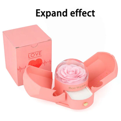 Surprise Flower Jewelry Box - Mysterious Unboxing with Rose Gold Dried Flowers & Hidden Love Drawer