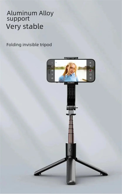 FGCLSY Bluetooth Handheld Gimbal Stabilizer Mobile Phone Selfie Stick Aluminum Alloy Adjustable Tripod for Smartphone Live