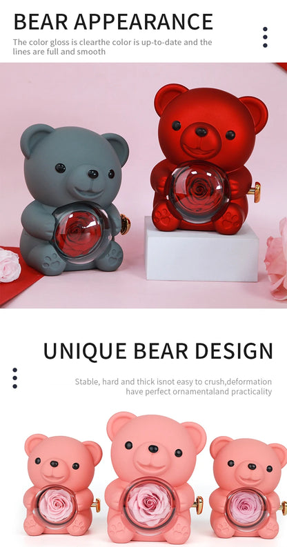 Bear Design Jewelry Box For Necklace Gift Two Options Romantic Gift For Girlfriend