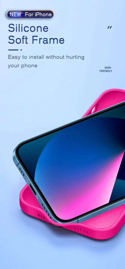 ASTUBIA iPhone 17 Series Case Solid Color Silicone Shockproof Cover Matte Finish Anti Finger Print For iPhone Fans