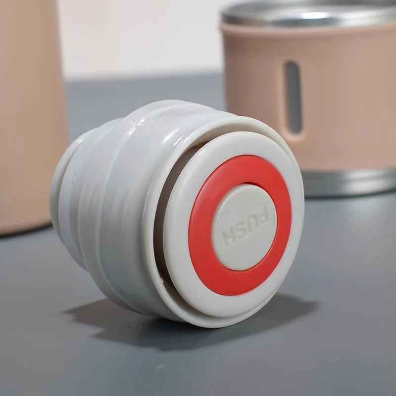 304 Stainless 500ml Steel Vacuum Insulated Water Bottle Portable Coffee Bottle Office Gift Set Business Style Travel Thermal Mug