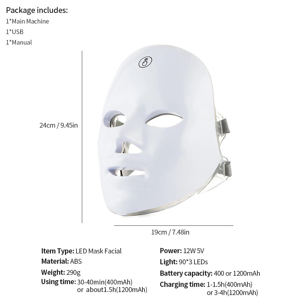 Foreverlily Wireless LED Face Beauty Device For Skin Care