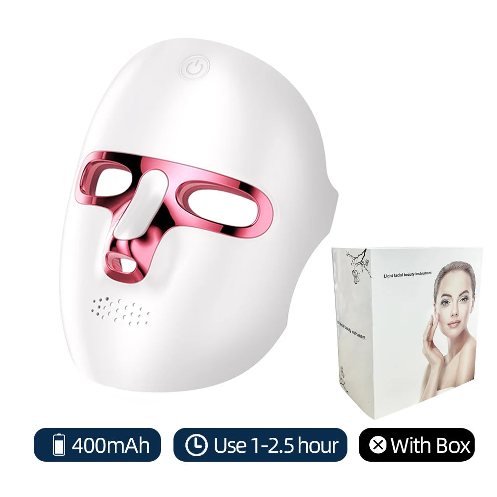 Wireless 7-Color LED Facial Mask – Skin Rejuvenation