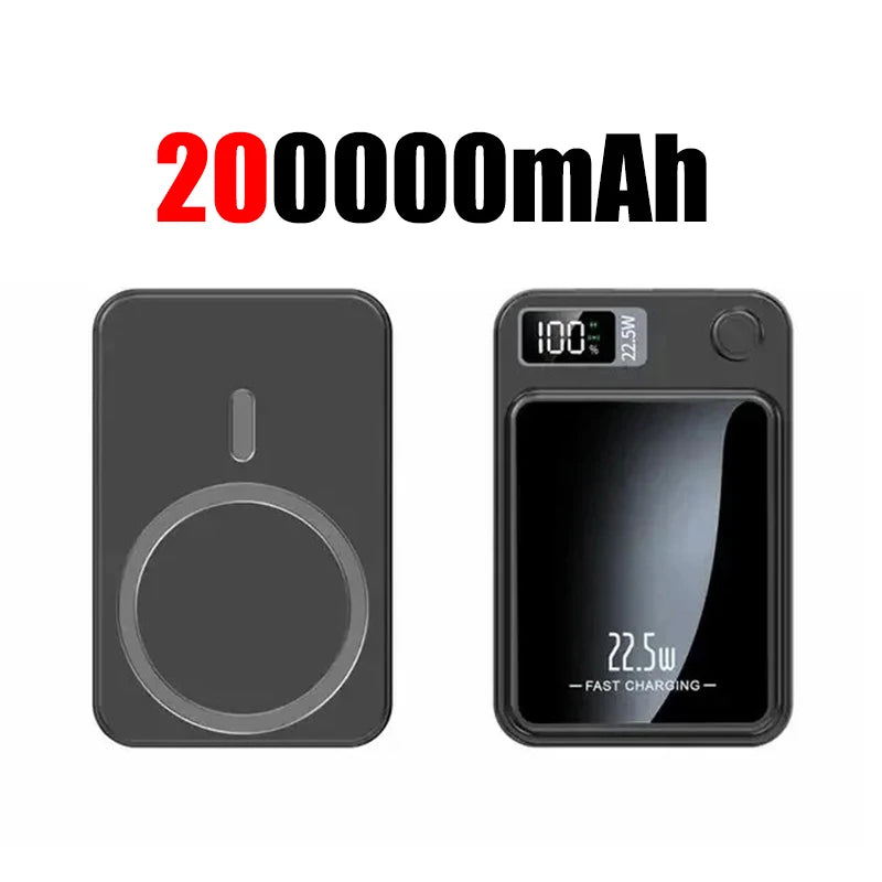 200000mAh Magnetic Wireless Power Bank – 22.5W Fast Charge