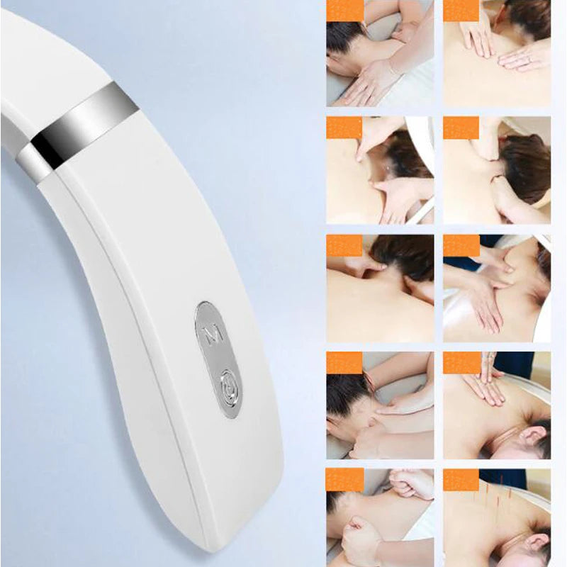 YOSYO Portable Cervical Massager Deep Neck And Shoulder Massage With Warm Heat For Home Office Use NECK002