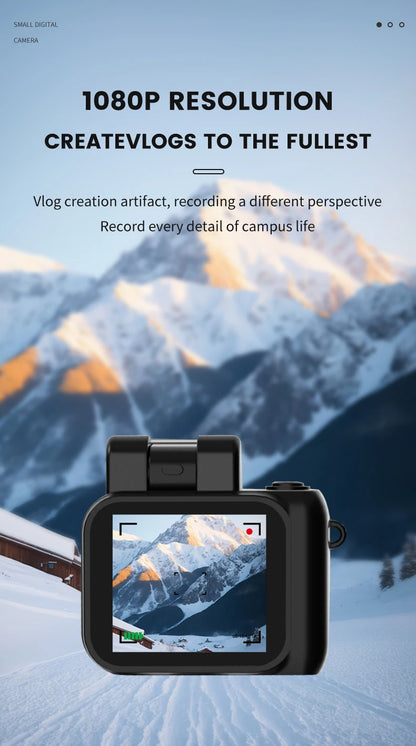 Y4000 Mini Keychain Camera With Screen HD 1080P Portable Retro kids Cam Ultra Compact Pocket DV Video Recorder With Flash Lamp