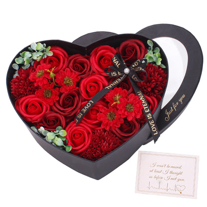 Rose Soap Flowers Gift Box Long Lasting By RUEESEE For Mom Wife Girlfriend Perfect Mothers Day Valentines Day