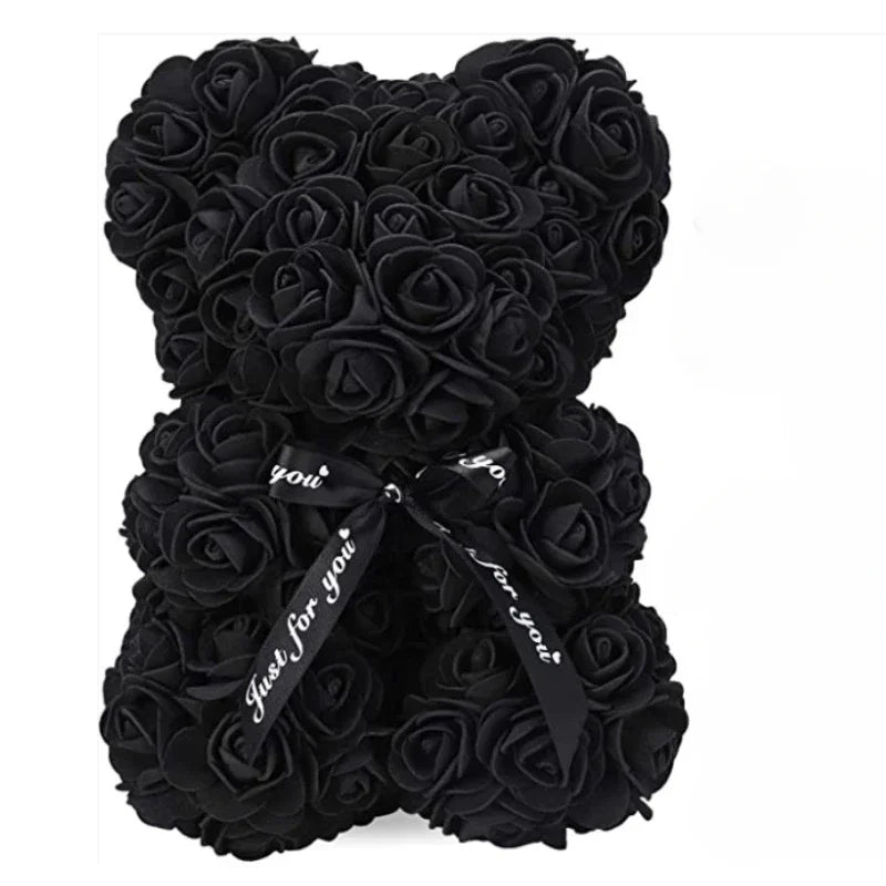 Choice Eternal Rose Bear For Mom Long Lasting Artificial Flower Gift And Home Decor