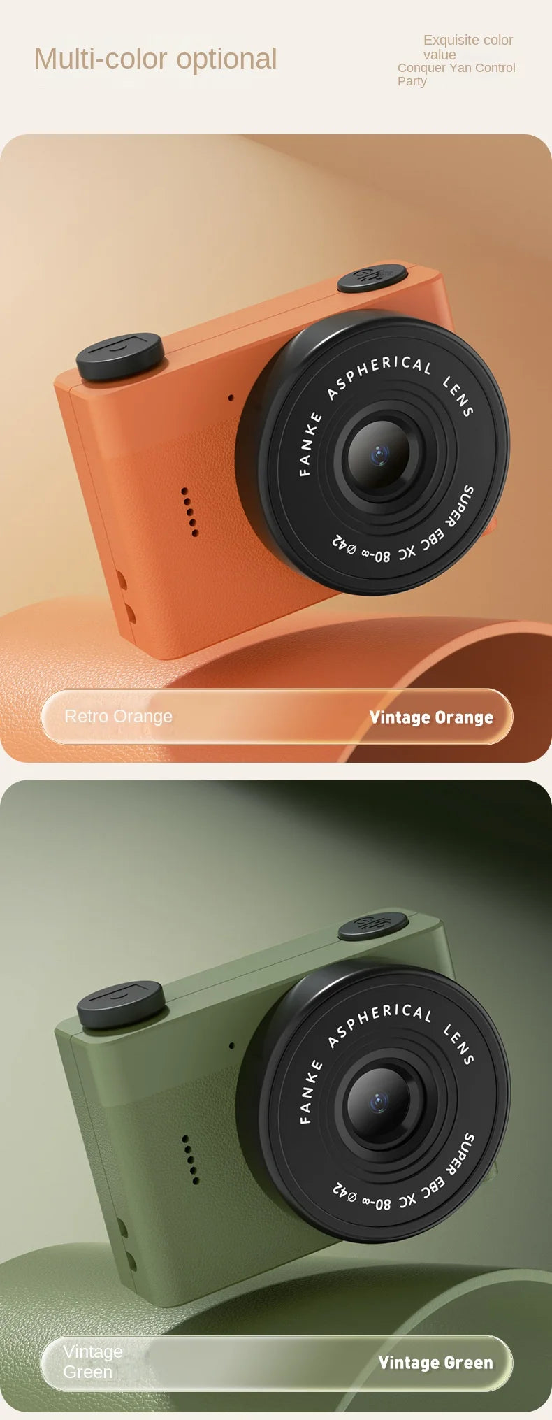 0GB-128GB Small Digital Camera Mini Video Cam Photography Point Camera Christmas Toys for Children Kids New Year Gift Camcorder