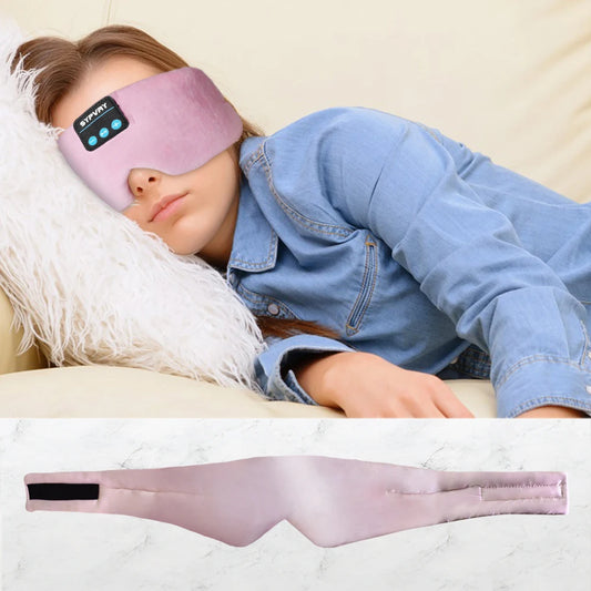 SYPVRY Sleeping Headphones Bluetooth Eye Mask With Active Noise Cancellation 10 Hours Sleep Mask For Side Sleepers