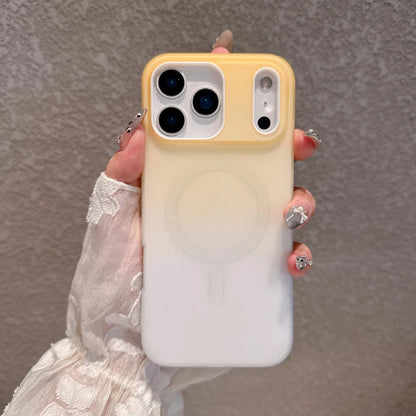 Premium MagSafe iPhone 17 Pro Max Case With Gradient Candy Color Matte Finish And Magnetic Back