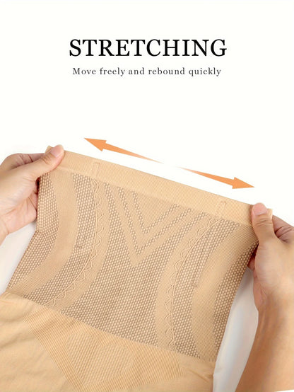 High Waist Tummy Contouring Seamless Panties For Women Breathable Nylon Shaping Underwear All Day Comfort