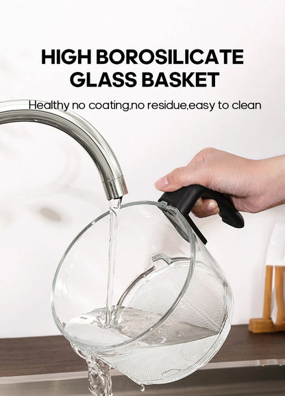 2.5L Air Fryer, Electric Hot fryer Oven Oilless Cooker with Touch Control & Nonstick Basket & Visible Window, Family Size