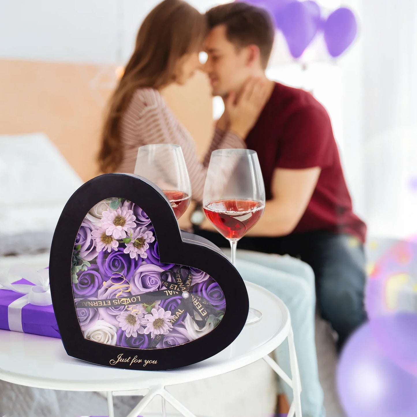 Rose Soap Flowers Gift Box Long Lasting By RUEESEE For Mom Wife Girlfriend Perfect Mothers Day Valentines Day