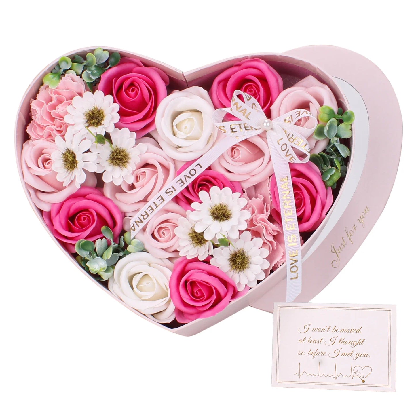 Rose Soap Flowers Gift Box Long Lasting By RUEESEE For Mom Wife Girlfriend Perfect Mothers Day Valentines Day