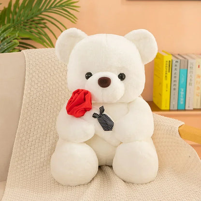 25cm Kawaii Teddy Bear Plush Toy Soft Stuffed Doll Cute Gift for Girls Romantic Home Decor Valentine's Day Special Plush Toy