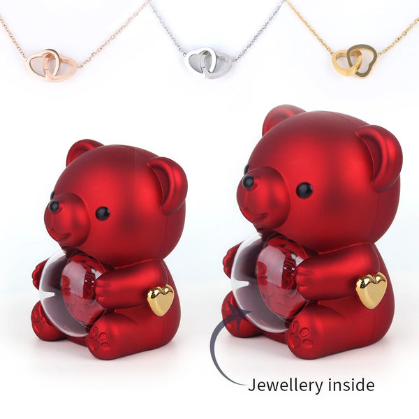 Bear Design Jewelry Box For Necklace Gift Two Options Romantic Gift For Girlfriend