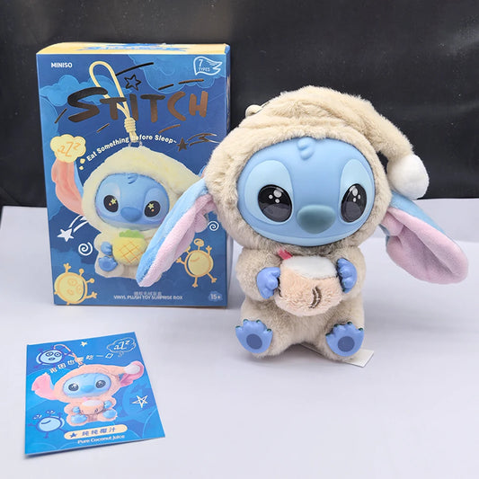 MINISO Stitch Mystery Blind Box Plush Labu V3 Vinyl Toy Pendant Decor Gift For Collectors