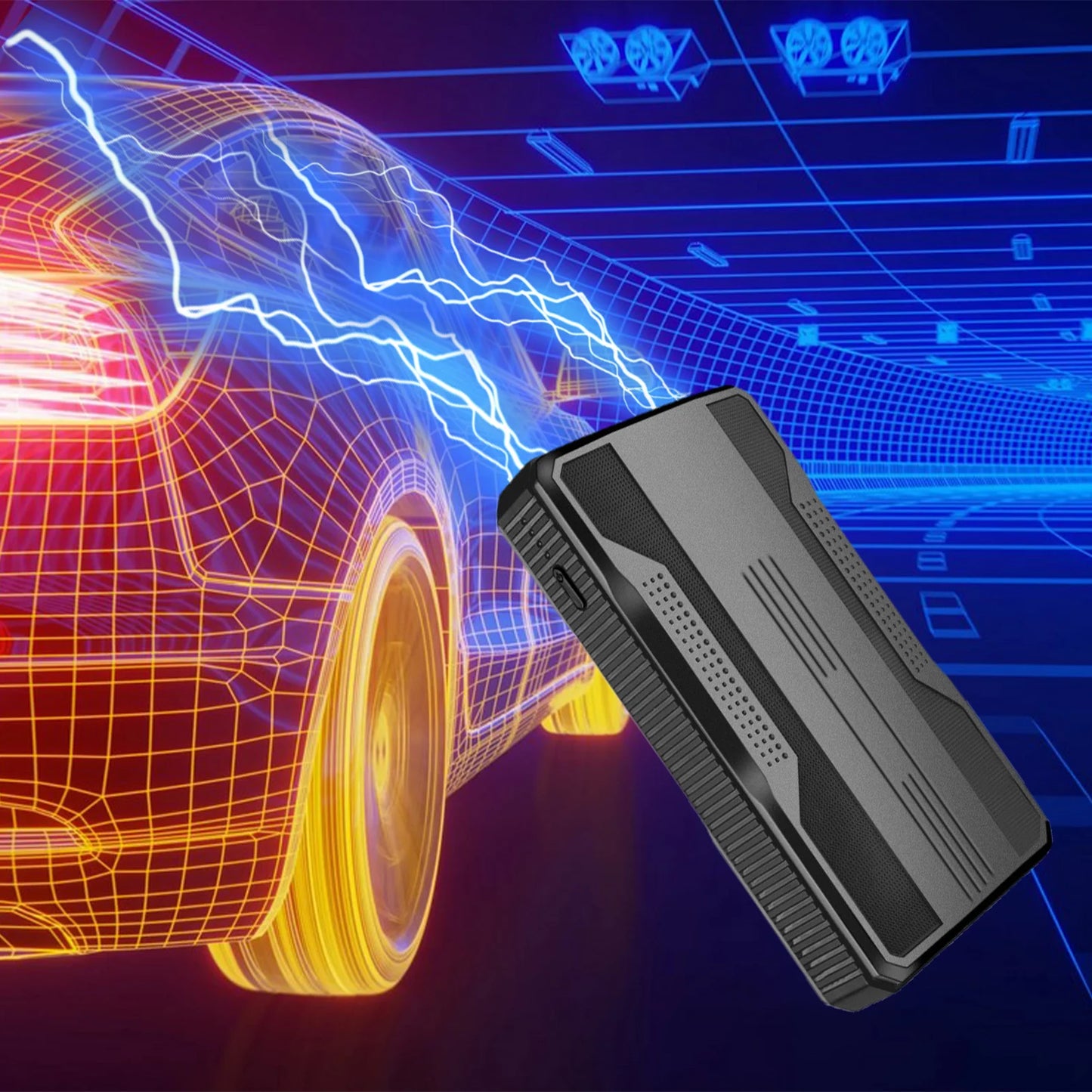 20000mAh Car Battery Jump Starter Portable Car Battery Booster Charger Booster Power Bank Starting Device 12V Gas Vehicles