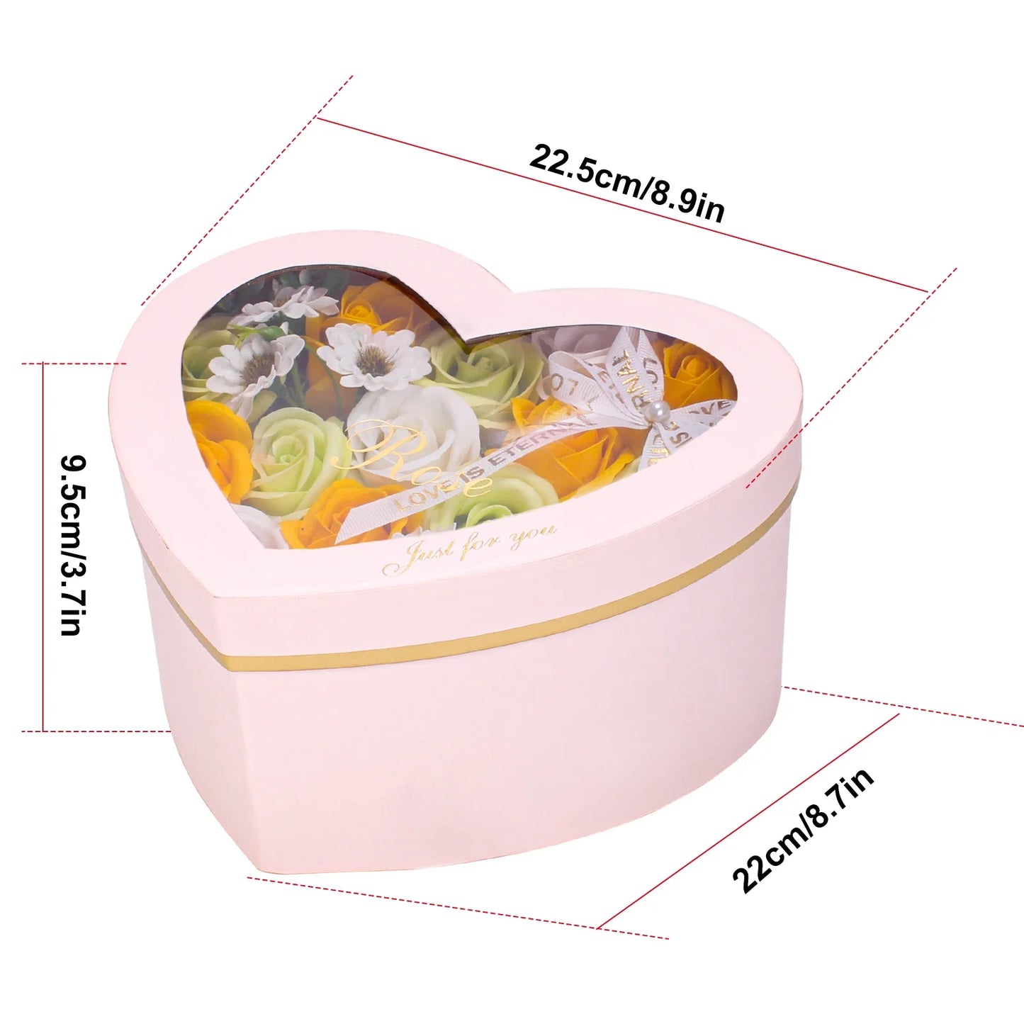 Rose Soap Flowers Gift Box Long Lasting By RUEESEE For Mom Wife Girlfriend Perfect Mothers Day Valentines Day