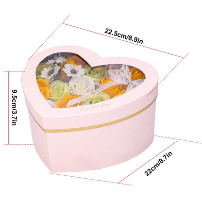 Rose Soap Flowers Gift Box Long Lasting By RUEESEE For Mom Wife Girlfriend Perfect Mothers Day Valentines Day