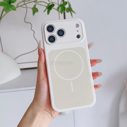 MagSafe Silicone Case For iPhone 17 Pro Max Frosted Solid Color Soft Touch Protective Cover