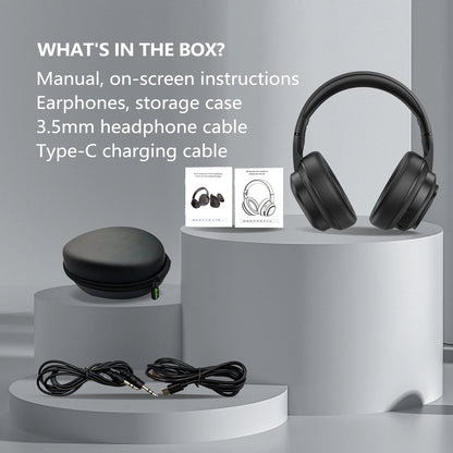 Siindoo Wireless Headphone with Detachable Full Color Touch Screen JH-822Plus AI Assistant Smart Chat Translation Function BT5.4