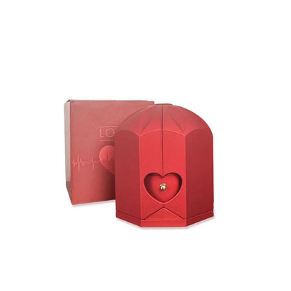 Surprise Flower Jewelry Box - Mysterious Unboxing with Rose Gold Dried Flowers & Hidden Love Drawer