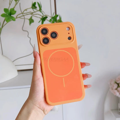 MagSafe Silicone Case For iPhone 17 Pro Max Frosted Solid Color Soft Touch Protective Cover