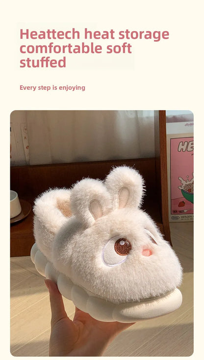 Cozy Velvet Cotton Slippers For Women Indoor Warm Plush Lining Winter Comfort For Home Use