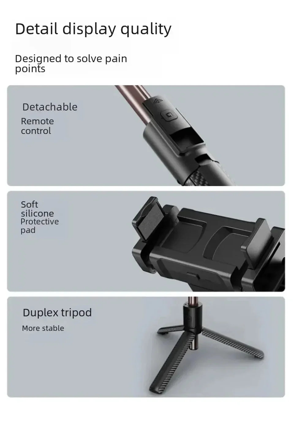 FGCLSY Bluetooth Handheld Gimbal Stabilizer Mobile Phone Selfie Stick Aluminum Alloy Adjustable Tripod for Smartphone Live