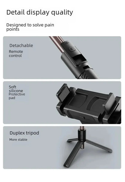 FGCLSY Bluetooth Handheld Gimbal Stabilizer Mobile Phone Selfie Stick Aluminum Alloy Adjustable Tripod for Smartphone Live