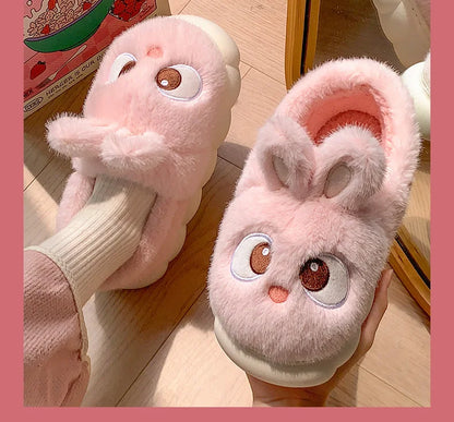 Cozy Velvet Cotton Slippers For Women Indoor Warm Plush Lining Winter Comfort For Home Use