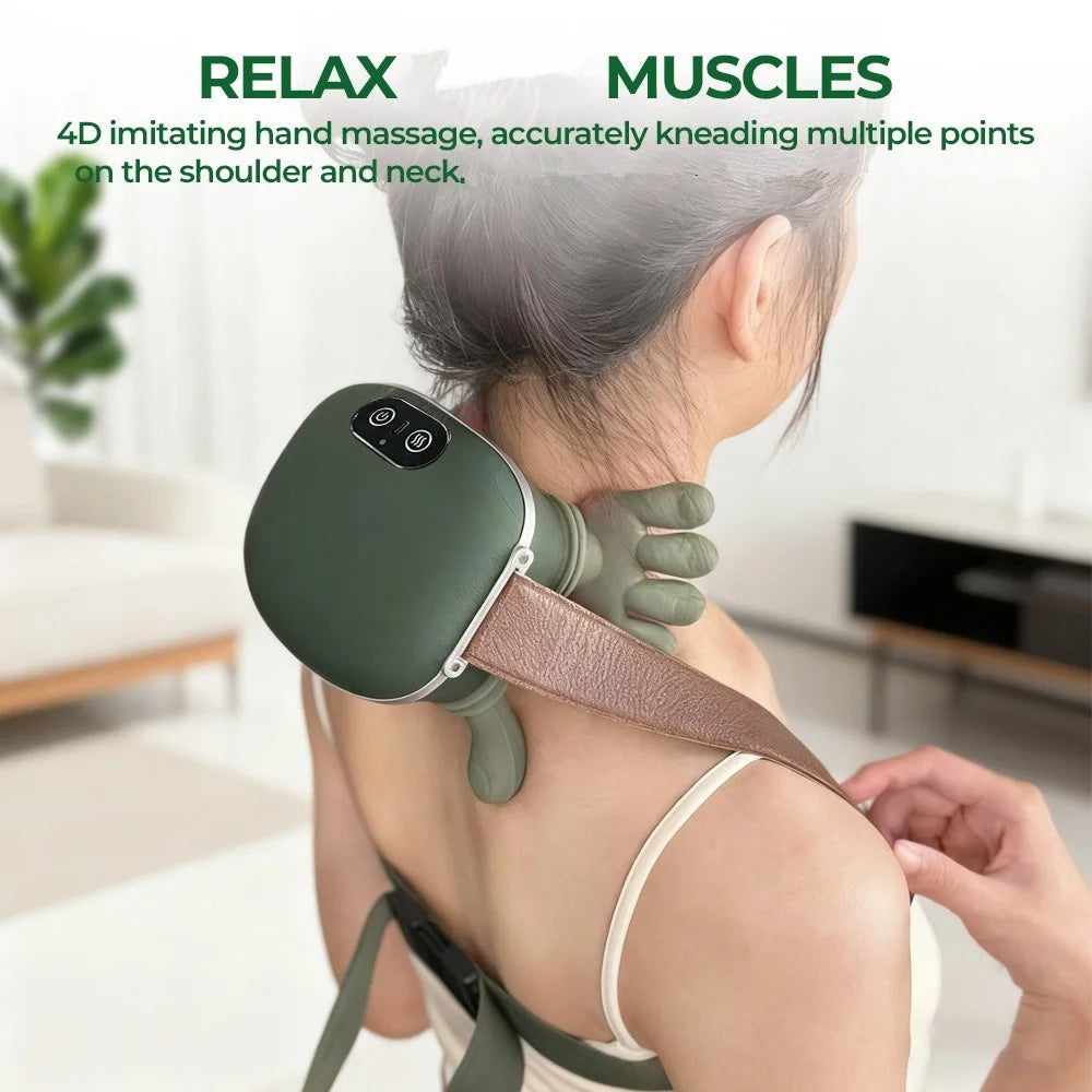 Wireless 4D Neck And Shoulder Massager – Bionic Kneading