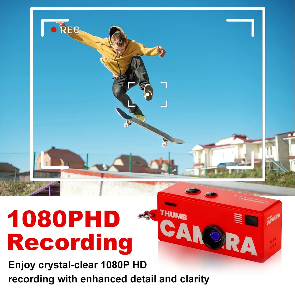 Magecam 0.96 Inch Keychain Camera 1080P Full HD Tiny Camcorder with MicroSD Card Support for Tech Enthusiasts