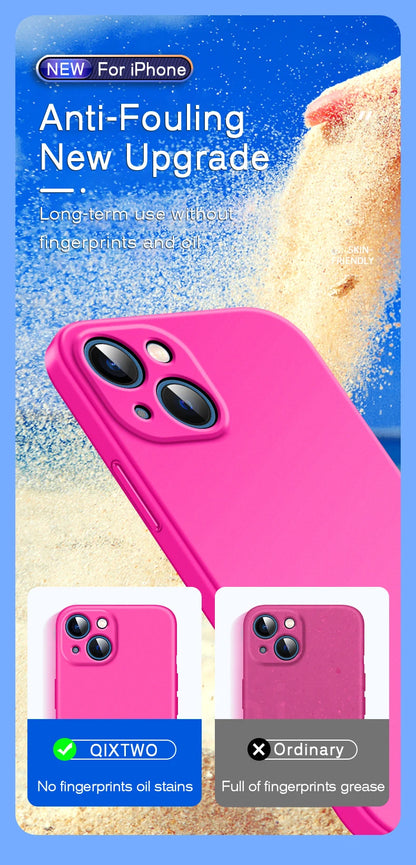 ASTUBIA iPhone 17 Series Case Solid Color Silicone Shockproof Cover Matte Finish Anti Finger Print For iPhone Fans