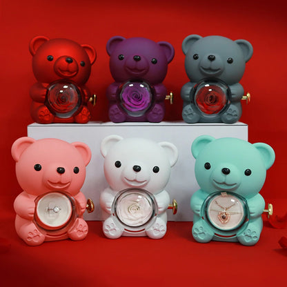 Bear Design Jewelry Box For Necklace Gift Two Options Romantic Gift For Girlfriend