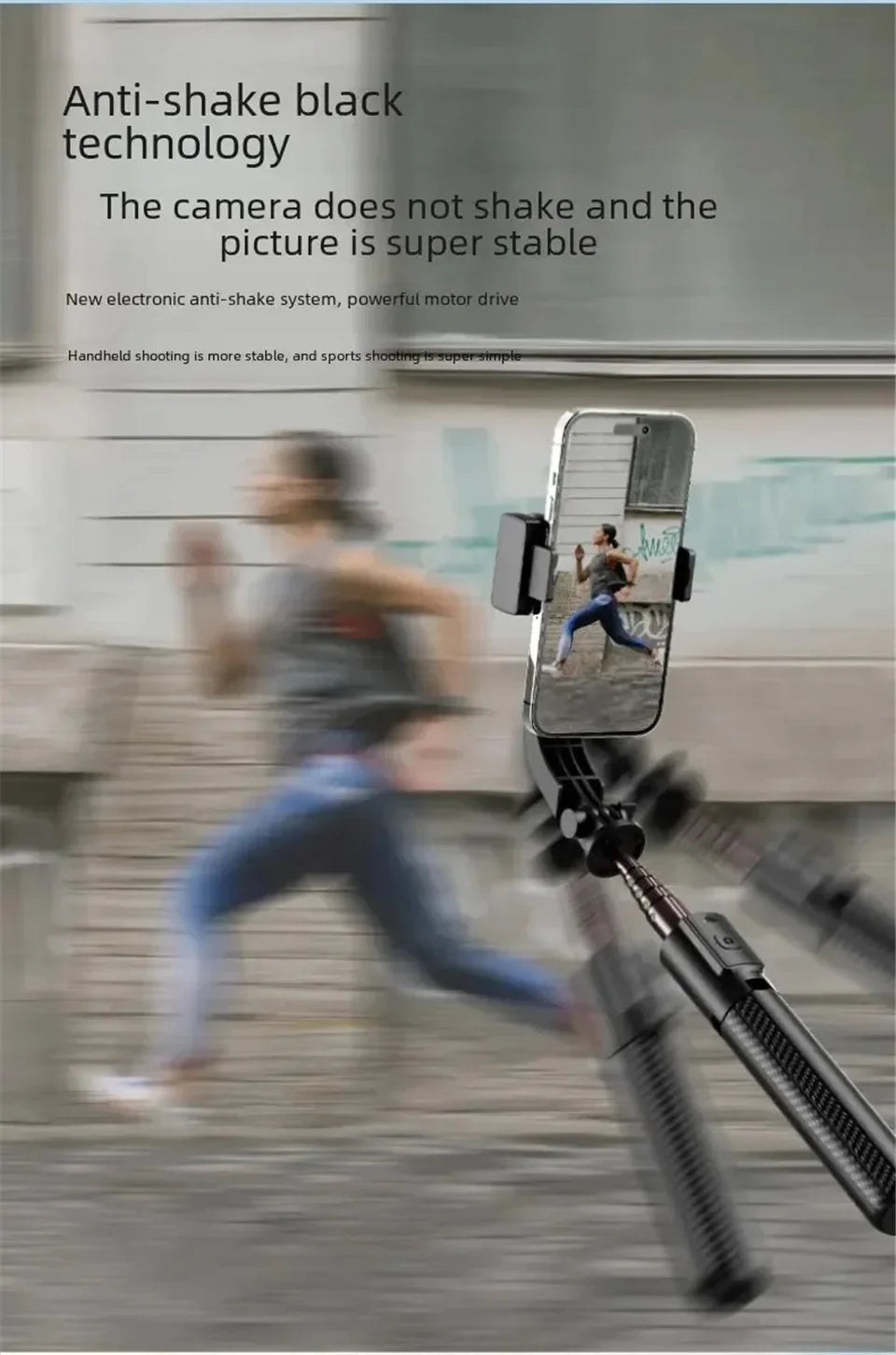 FGCLSY Bluetooth Handheld Gimbal Stabilizer Mobile Phone Selfie Stick Aluminum Alloy Adjustable Tripod for Smartphone Live