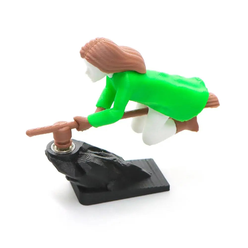 Broomstick Dashboard Drift Ornaments - Witch & Wizard Car Decor, Self-Adhesive DIY Sticker for Vehicle Interior Decoration