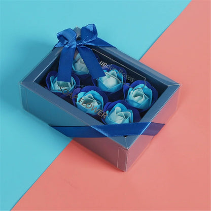 Luxury Artificial Soap Rose Flower Simulation Peony Scented Rose Flowers with Gift Box For Mother's Day Birthday Wedding Party