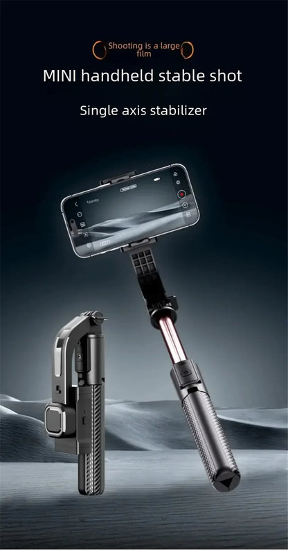 FGCLSY Bluetooth Handheld Gimbal Stabilizer Mobile Phone Selfie Stick Aluminum Alloy Adjustable Tripod for Smartphone Live