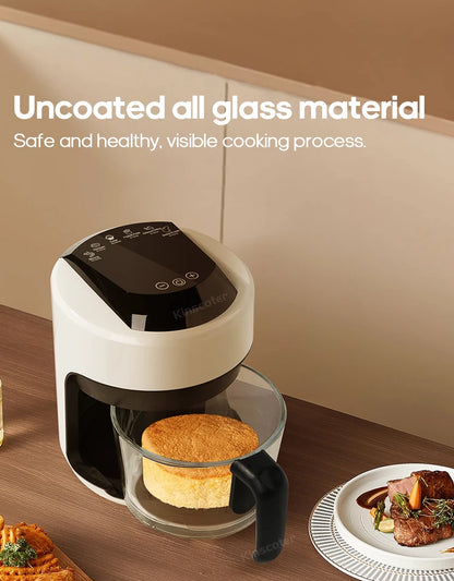 2.5L Air Fryer, Electric Hot fryer Oven Oilless Cooker with Touch Control & Nonstick Basket & Visible Window, Family Size