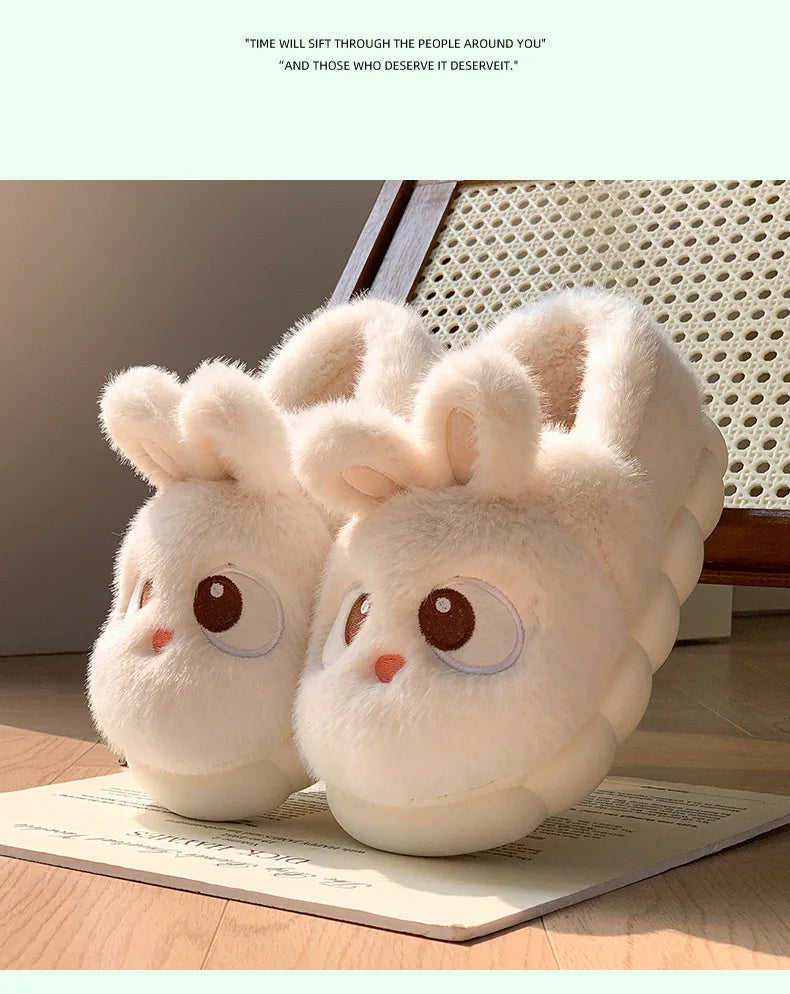 Cozy Velvet Cotton Slippers For Women Indoor Warm Plush Lining Winter Comfort For Home Use