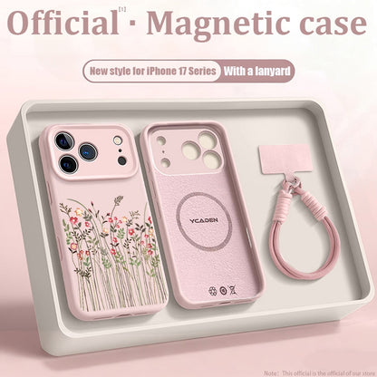 Premium MagSafe Case For iPhone 13 Pro Max To 17 Pro Max Lens Protection Shockproof TPU With Lanyard