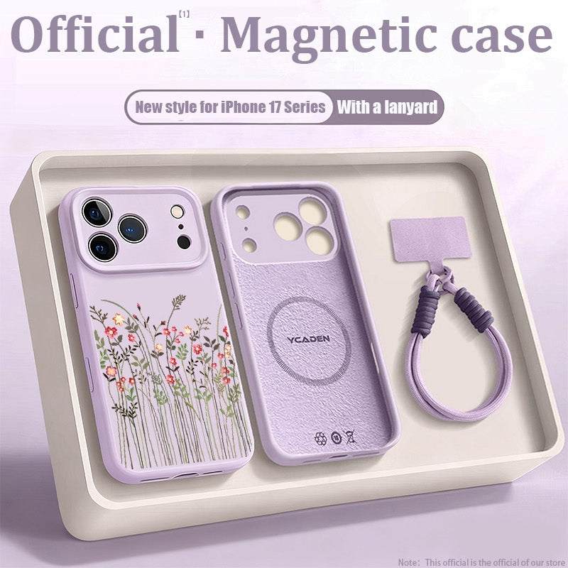 Premium MagSafe Case For iPhone 13 Pro Max To 17 Pro Max Lens Protection Shockproof TPU With Lanyard