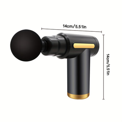 Electric Massage Gun For Athletes Ultra Silent Brushless Motor LED Screen 4 Heads USB Rechargeable